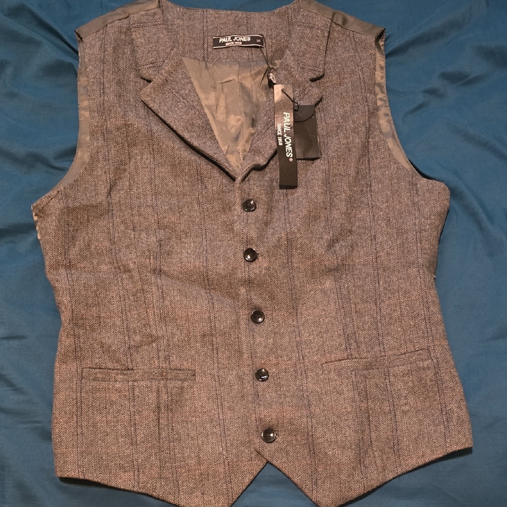 Paul Jones Gray Men's Vest